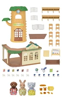 Calico Critters Country Tree School Gift Set, Dollhouse Playset with Figures, Furniture and Accessories