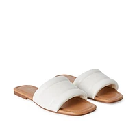 Time and Tru Women's Wide Strap Sandals, Width Sizes 6-10