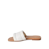 Time and Tru Women's Wide Strap Sandals, Width Sizes 6-10