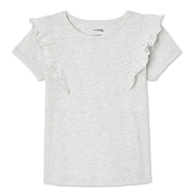George Toddler Girls' Ruffle Tee, Sizes 2T-5T
