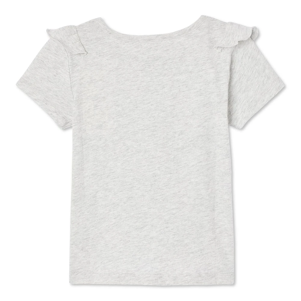 George Toddler Girls' Ruffle Tee, Sizes 2T-5T