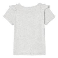 George Toddler Girls' Ruffle Tee, Sizes 2T-5T