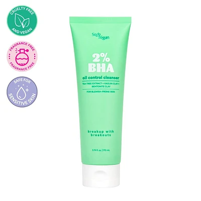 SoloVegan 2% BHA Oil Control Gel Cleanser