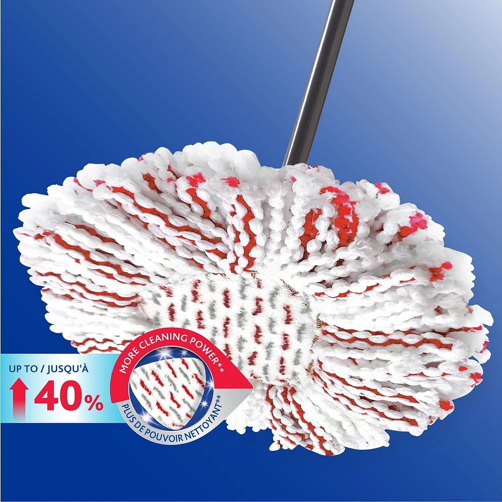 Vileda EasyWring Deep Clean Mop Head Replacement Refill, 40% more cleaning power