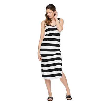 Robe drapée mi-longue George pour femmes