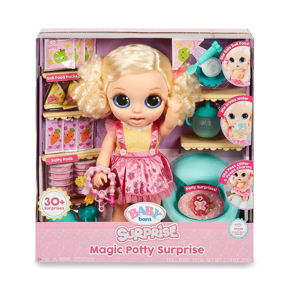 Baby Born Magic Surprise Potty Doll