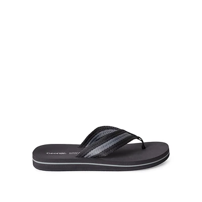 Tongs confortables George pour hommes Pointures 7-13