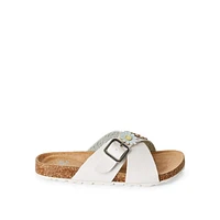 Justice Girls' Sandals, Wide Width Sizes 11-3