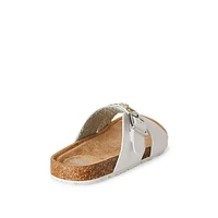 Justice Girls' Sandals, Wide Width Sizes 11-3