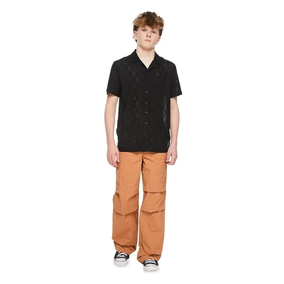 Jackson Boys' Short Sleeve Textured Resort Shirt, Sizes M-XXL