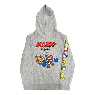 Boys Mario Kart Bumping Karts Long Sleeve Hoodie