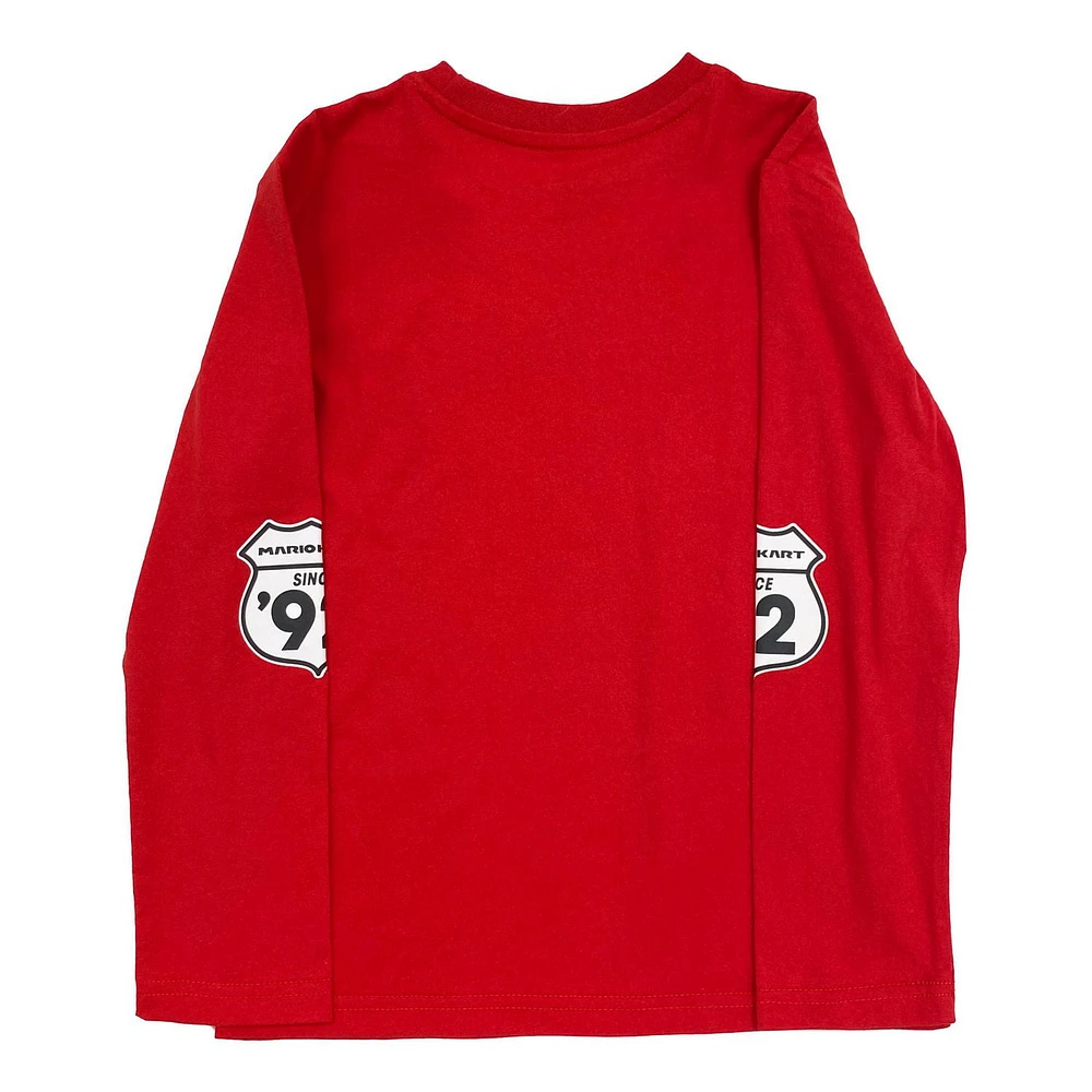 Boys Mario Kart Table Lineup Long Sleeve Crew