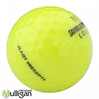 Mulligan - 36 Bridgestone Lady Precept 4A Recycled Used Golf Balls, Yellow