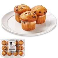 Mini muffins aux bananes et aux pépites de chocolat Mon marché fraîcheur 12 muffins, 336 g au total
