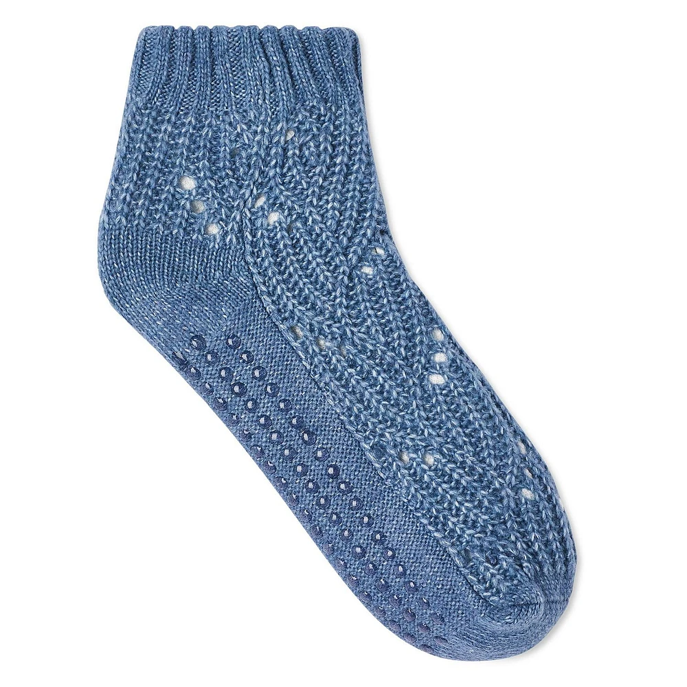 George Women's Ankle Knit Slipper Socks