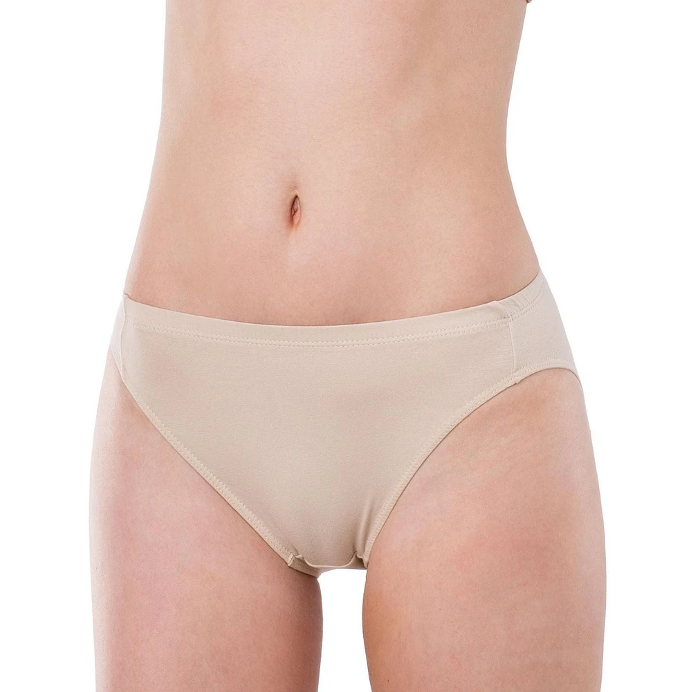 Elita Essentials Women's Cotton Stretch High Cut Brief Underwear