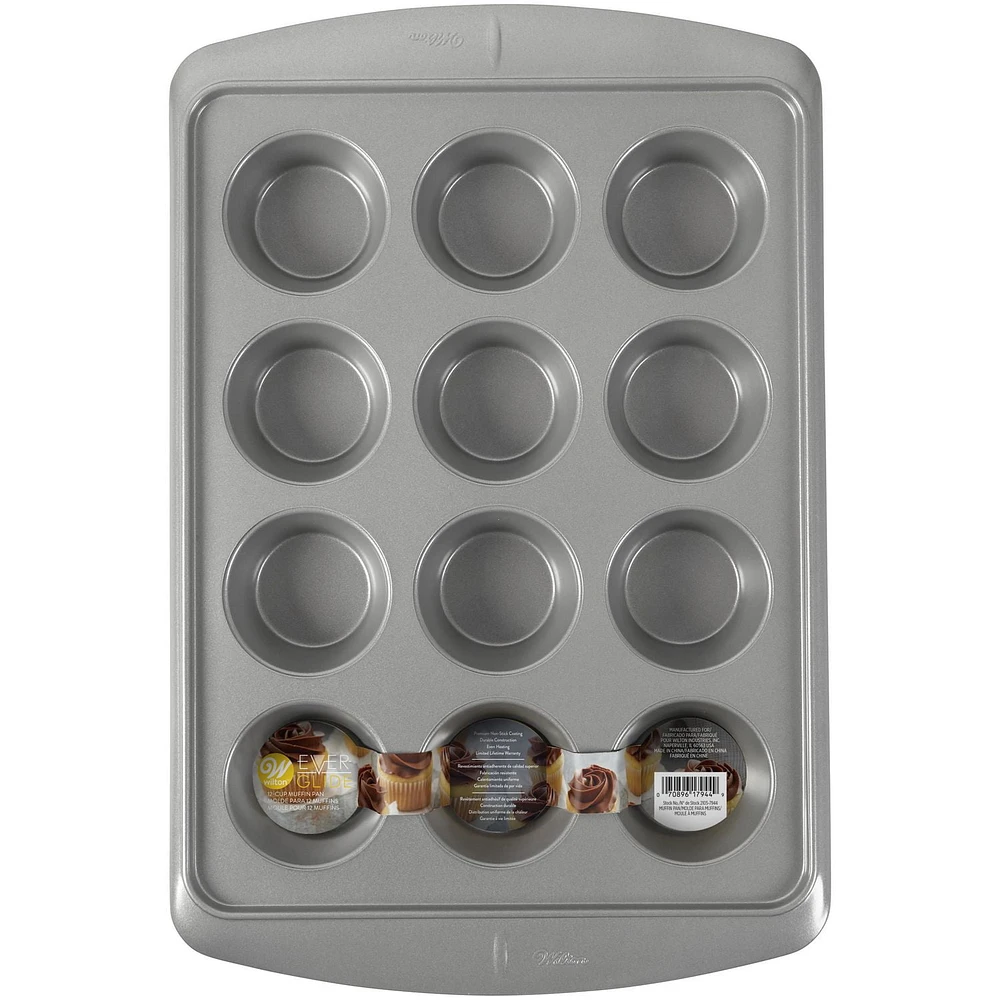 Wilton Ever-Glide Non-Stick Muffin Pan, 12-Cup, 12-Cup Muffin Pan