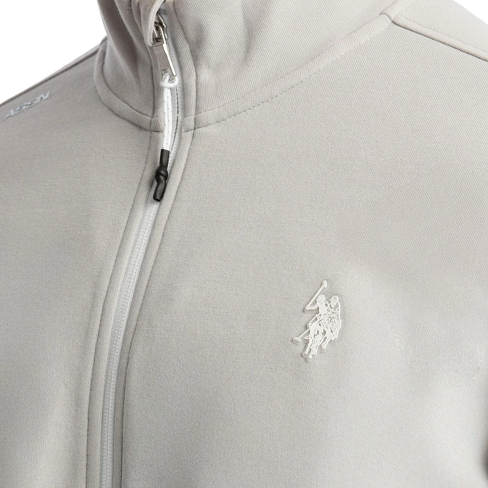 U.S. Polo Assn. Men's Bonded Interlock Full Zip Track Jacket, Jacket
