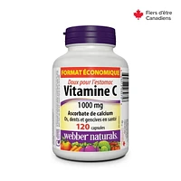 Webber Naturals®, Vitamin C Calcium Ascorbate, 1000 mg, 120 Capsules