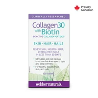 Webber Naturals®, Collagen30 with Biotin, 120 Tablets