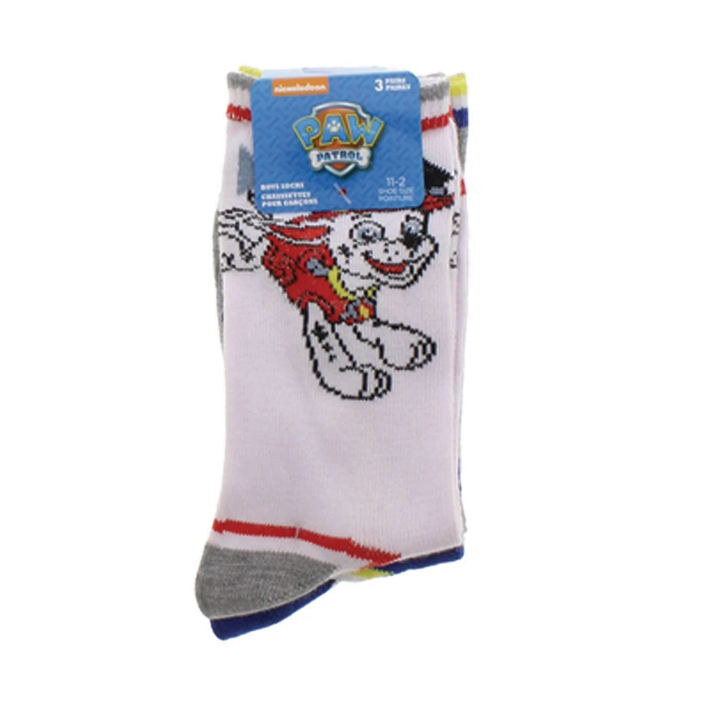 Paquet de 3 paires de chaussettes Paw Patrol pour garcons