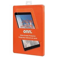 onn. iPad (9/8/7 Gen)/Air 3/Pro 10.5 in. Protector, Easy Alignment Tray