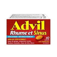 Decongestant Advil Cold & Sinus - 40 caplets 40 caplets