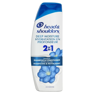 Shampooing et revitalisant 2 en 1 Head & Shoulders Hydratation en profondeur 370 ml