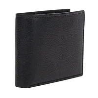 Portefeuille mince en véritable cuir de R70 en noir pour hommes