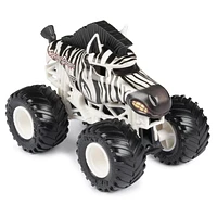 Monster Jam, Official Racing Stripes Vs. Rainbow Blast Die-Cast Monster Trucks, 1:64 Scale, Kids Toys for Boys Ages 3 and up