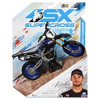 Supercross, Authentic Aaron Plessinger 1:10 Scale Collector Die-Cast Toy Motorcycle Replica with Display Stand, For Collectors and Kids Age 5 and Up