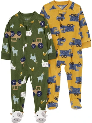 Carter's Child of Mine IB 2PK 1PC - Gold Olive Farm, 6M-5T