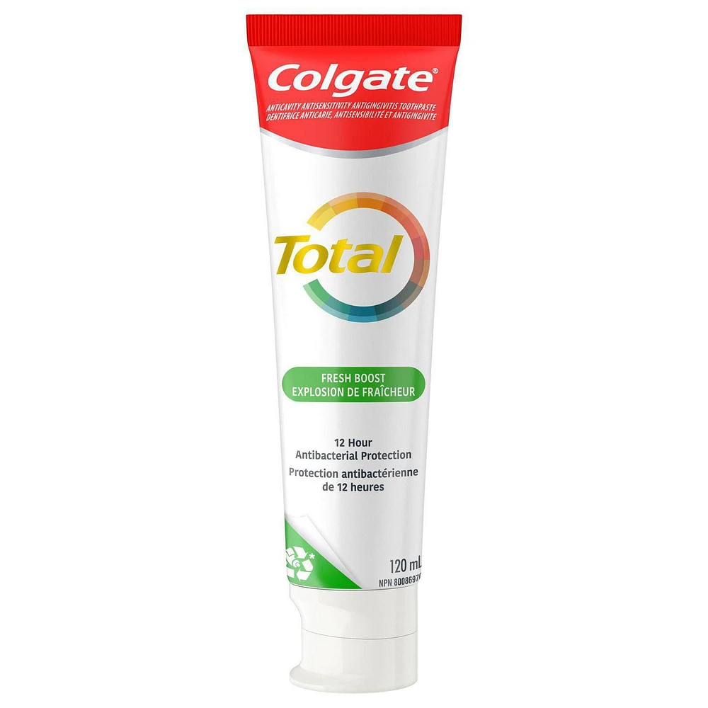 Colgate Total Fresh Boost Toothpaste Gel, 120 mL, 120ml