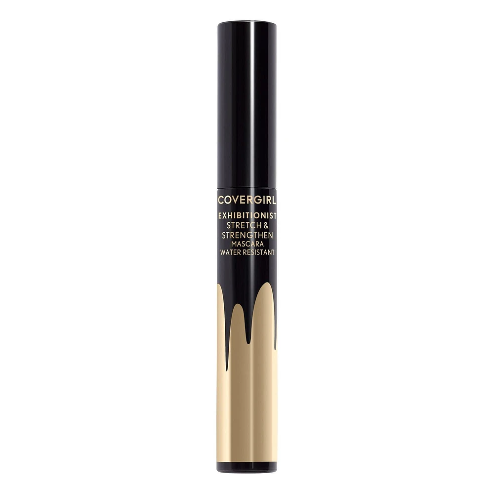 COVERGIRL Exhibitionist Stretch and Strengthen Mascara, Formulated with Peptides, Biotin & Pro-Vitamin B5, Non-clumping, Non-smudging, 100% Cruelty-Free, Lengthening Mascara