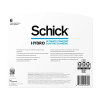 Schick Hydro Ultimate Comfort Disposable Men’s Razor, 6 Disposable Razors