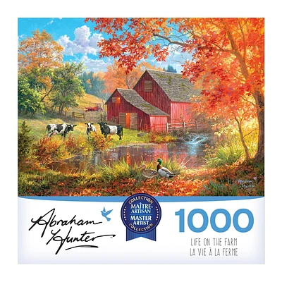 Cra-Z-Art Abraham Hunter Puzzle de 1000 pièces - La vie à la ferme