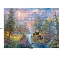 Cra-Z-Art Abraham Hunter 1000 Piece Puzzle - Spring at Rainbow Falls