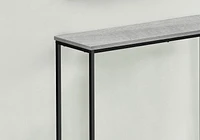 Monarch Specialties Accent Table, Console, Entryway, Narrow, Sofa, Living Room, Bedroom, Metal, Laminate, Grey, Black, Contemporary, Modern