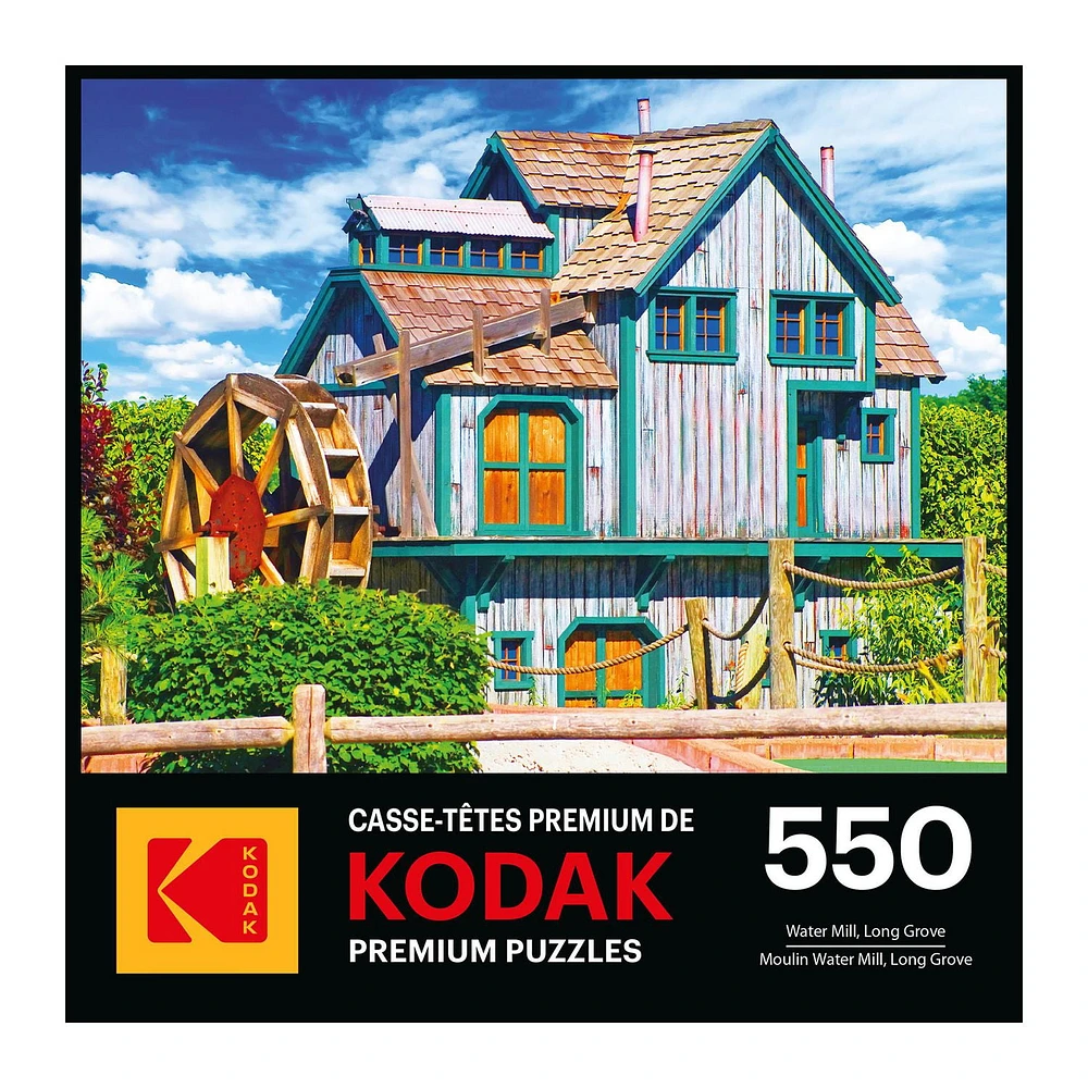 Kodak 550 Piece Jigsaw Puzzle - Water Mill, Long Grove