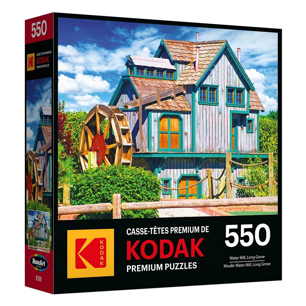 Kodak 550 Piece Jigsaw Puzzle - Water Mill, Long Grove