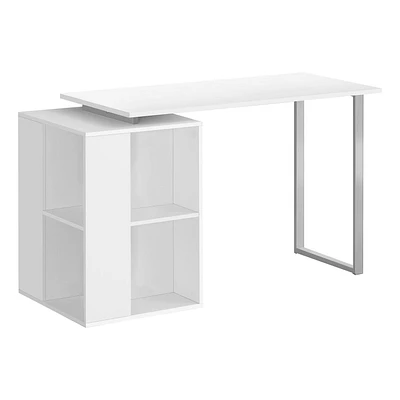 Monarch Specialties Computer Desk - 55"L / White Left Or Right Facing