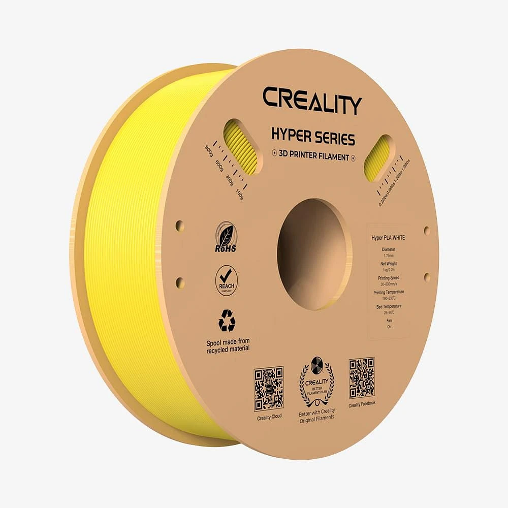 Creality HypeRPLA 3D Printing Filament 1kg, Yellow