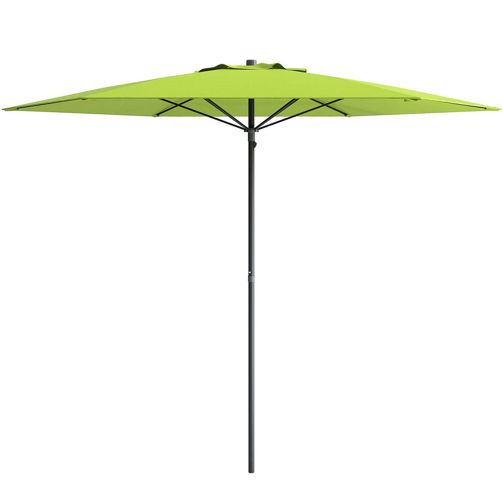CorLiving Parasol de plage portable de 7,5 pieds avec ancre de sable/saleté et sac de voyage – Parasol compact pour parasol, terrasse et pique-nique, solution de parasol d'été
