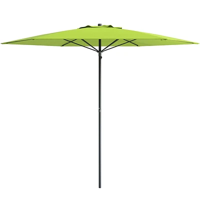 CorLiving Parasol de plage portable de 7,5 pieds avec ancre de sable/saleté et sac de voyage – Parasol compact pour parasol, terrasse et pique-nique, solution de parasol d'été
