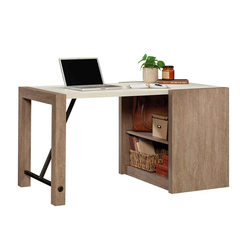 Sauder Dixon City Computer Desk, Brushed Oak, 432893