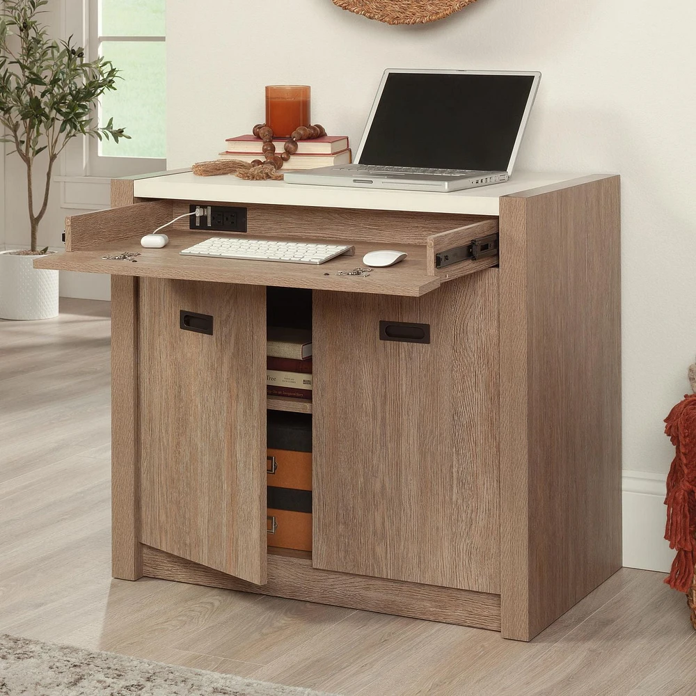 Sauder Dixon City Library Base, Brushed Oak, 432888