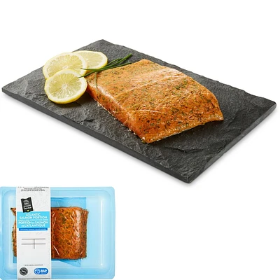 Your Fresh Market Lemon & Herb Seasoned Canadian Atlantic Salmon Portion, 1 piece, 0.40 - 0.50 kg