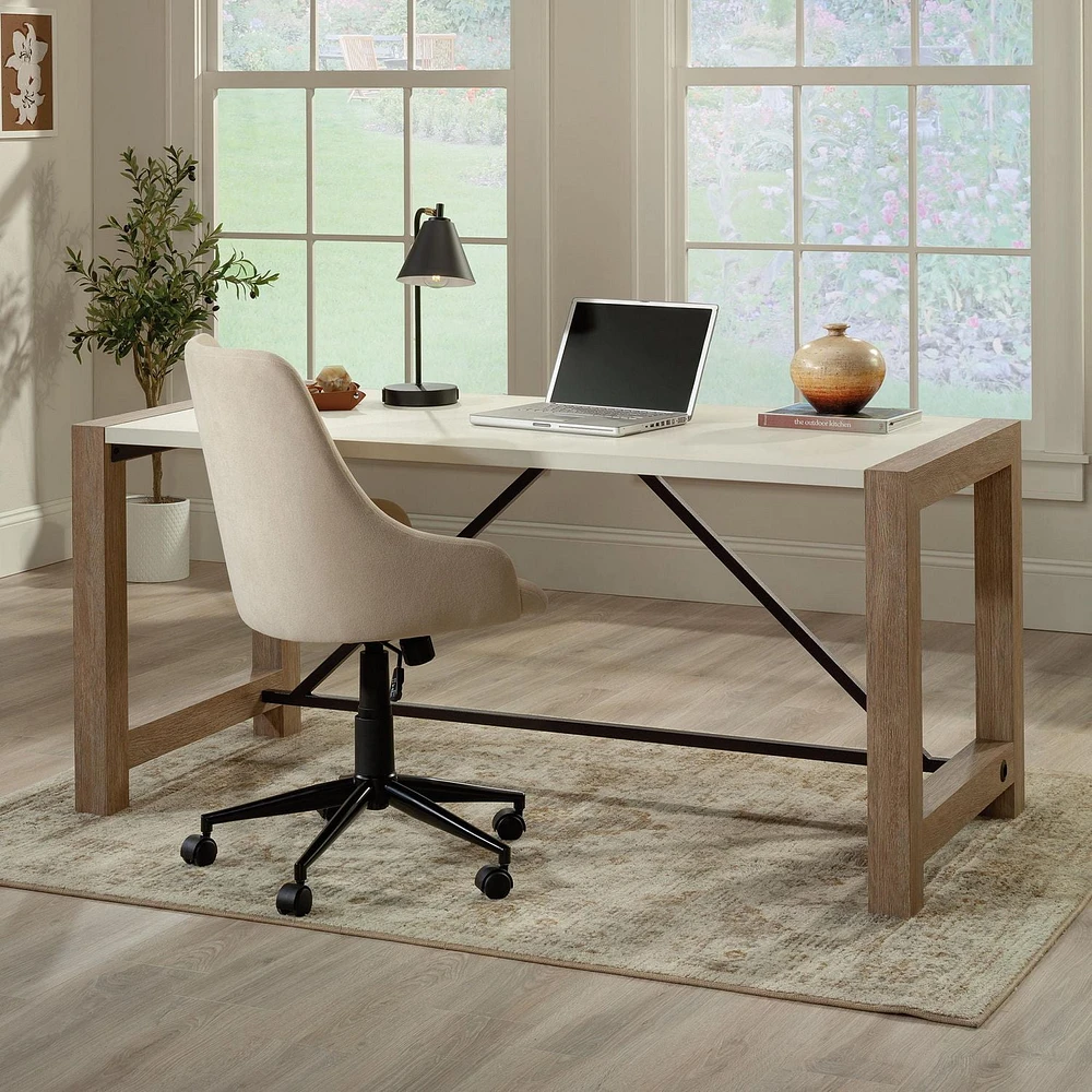 Sauder Dixon City Executive Desk, Brushed Oak, 432892