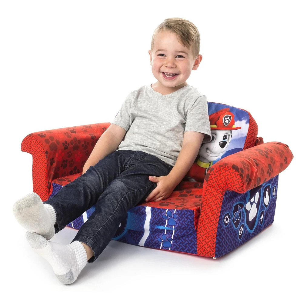 Marshmallow Furniture, Children's 2 in 1 Flip Open Foam Sofa, Nickelodeon Paw Patrol, by Spin Master