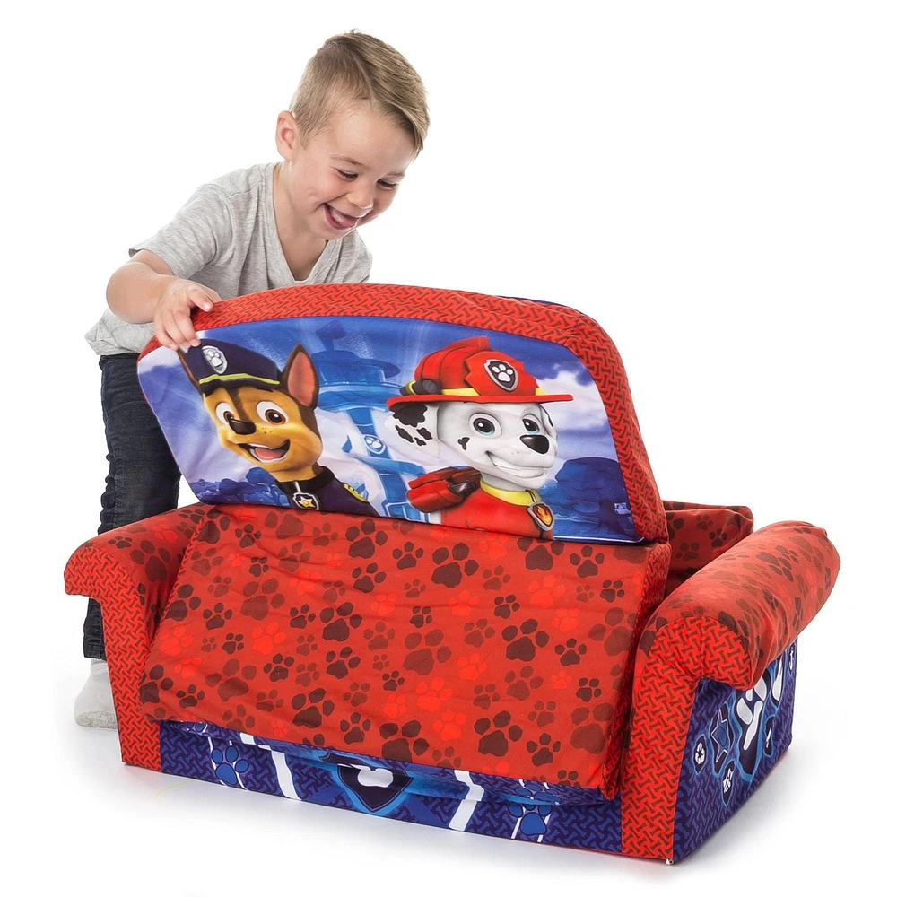 Marshmallow Furniture, Children's 2 in 1 Flip Open Foam Sofa, Nickelodeon Paw Patrol, by Spin Master